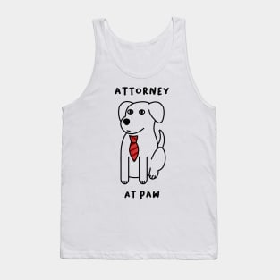 Attorney at Paw Tank Top